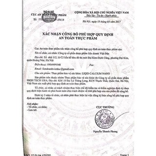 LIQUID CANXI NANO  BỔ SUNG Canxi cho xương chắc khỏe..