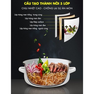 Bộ 5 Nồi Tráng Men Ceramic Cao Cấp Karlis