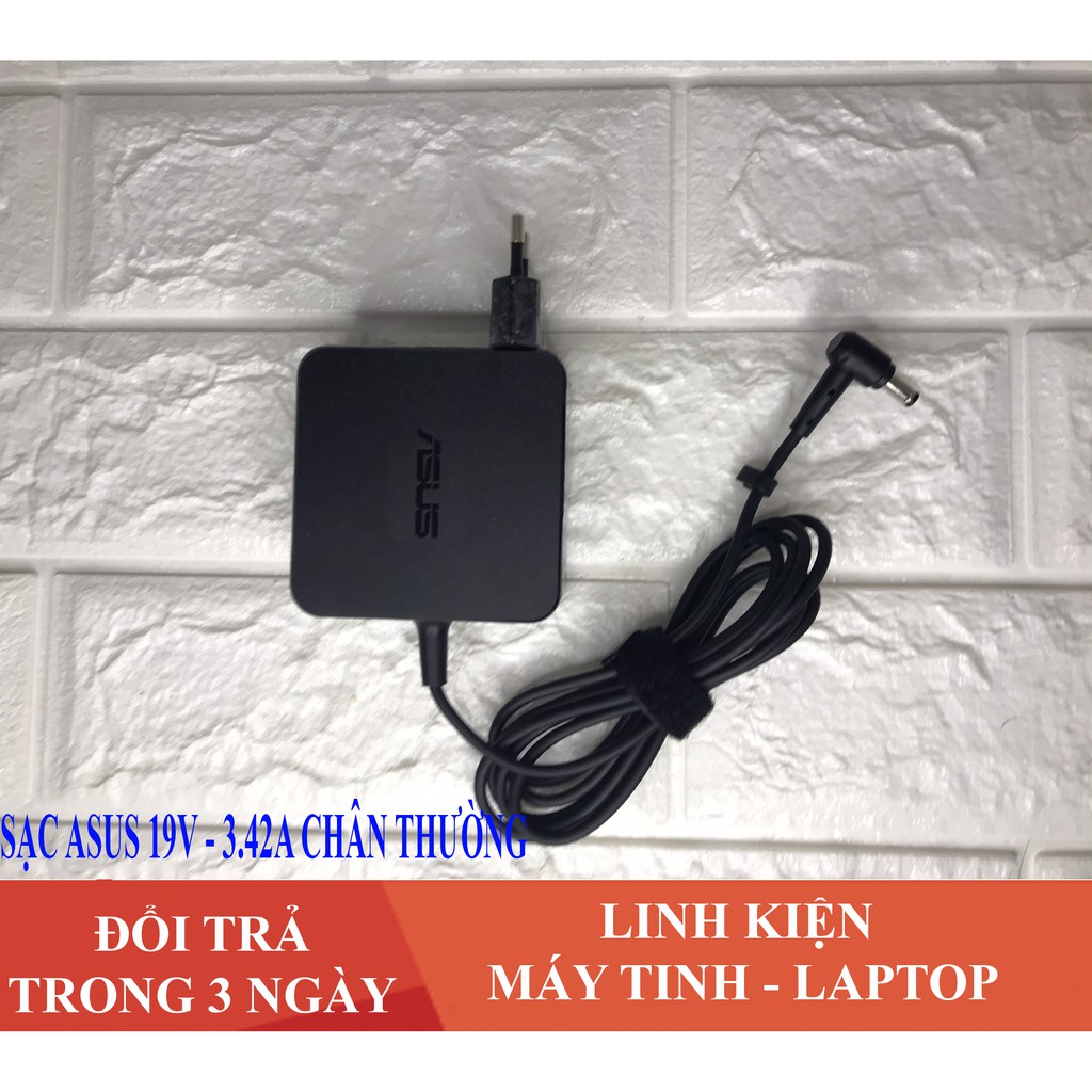 Sạc Laptop Asus 19V - 3.42 Sạc Vuông Chân Thường to Dành cho laptop X550 P550 K501 K45A K55A X450 F451 X551 X552 F454