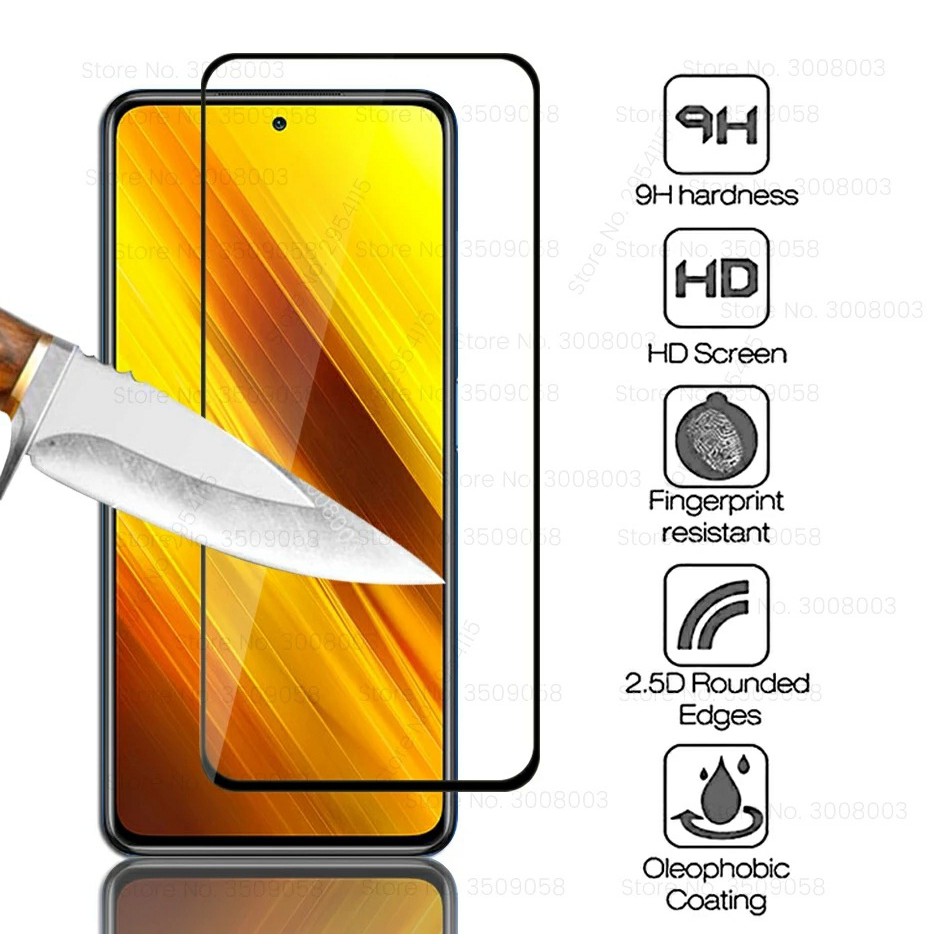 Cường lực Full màn Poco X3 / X3 Pro / Poco F3 / Poco F4 cao cấp chất đẹp