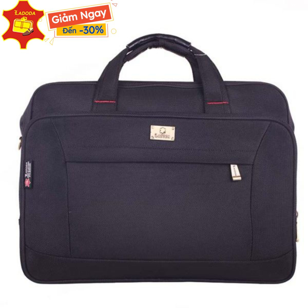 Túi dù laptop,Cặp văn phòng, Cặp công sở viền da đựng laptop máy tính xách tay đẹp nam nữ Ladoda mã T11036