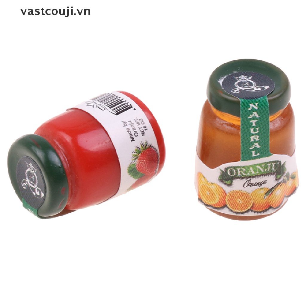 Set 4 Mô Hình Lọ Mứt Trang Trí Nhà Búp Bê Tỉ Lệ 1: 12