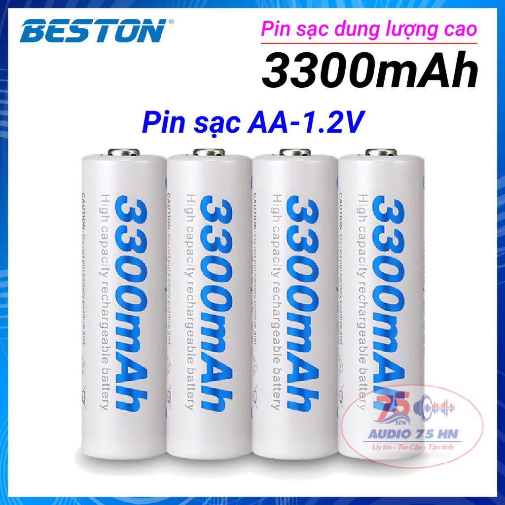 Pin sạc AA BESTON cao cấp - Pin tiểu sạc AA BESTON 3300mAh