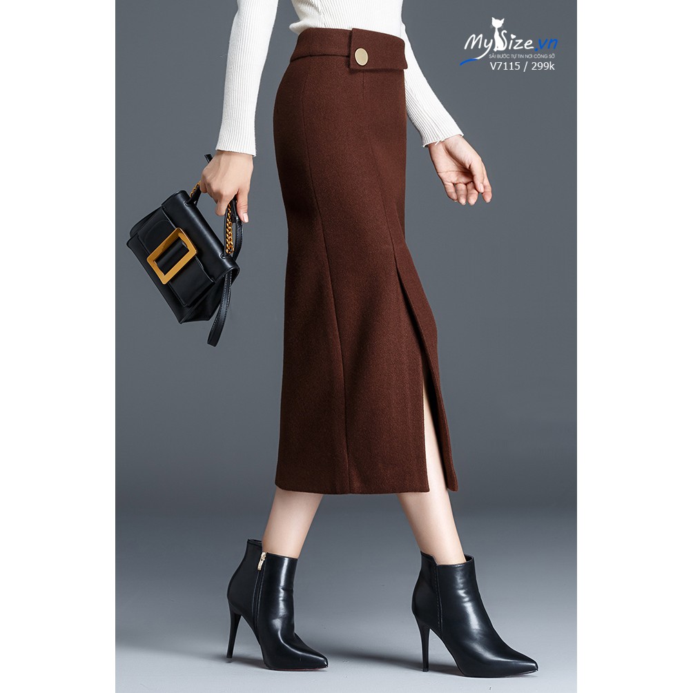 Chân váy dạ bút chì V7115 - MYSIZE.VN