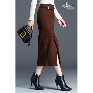 Chân váy dạ bút chì V7115 - Mysize.vn