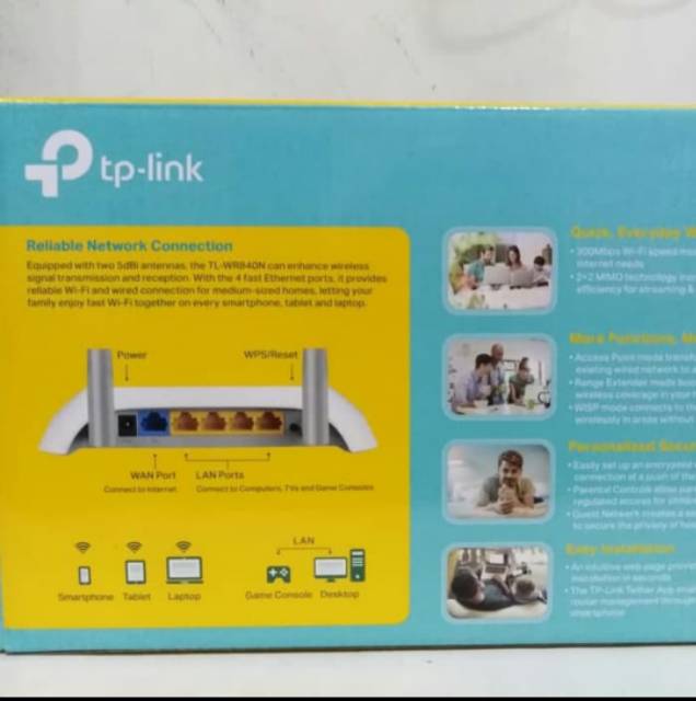 Thiết Bị Phát Wifi Không Dây Tp-Link Tl-Wr840N 300mbps