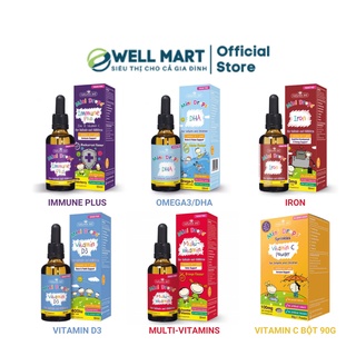 Uk- giọt natures aid mini drops bổ sung kẽm, vitamin c, dha, d3 tăng đề kháng cho bé từ 3 tháng - 5 tuổi