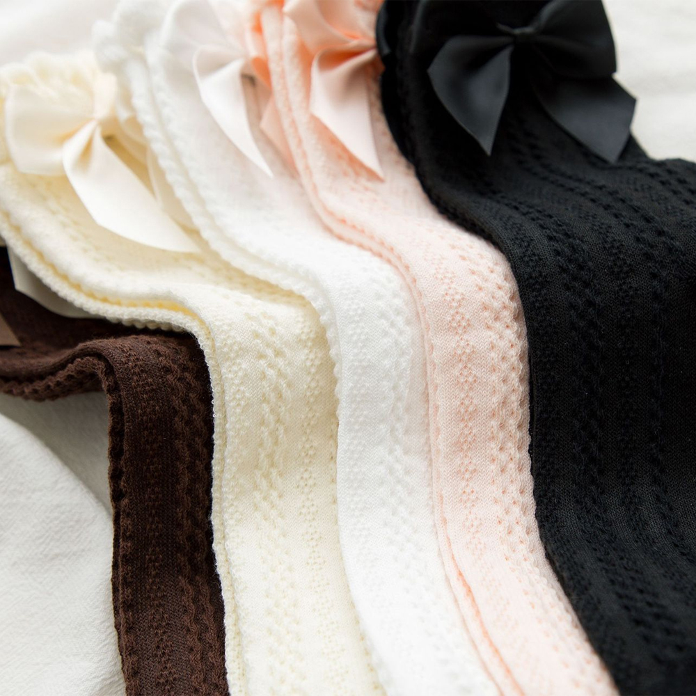 Tất cotton phối nơ đáng yêu dành cho nữ