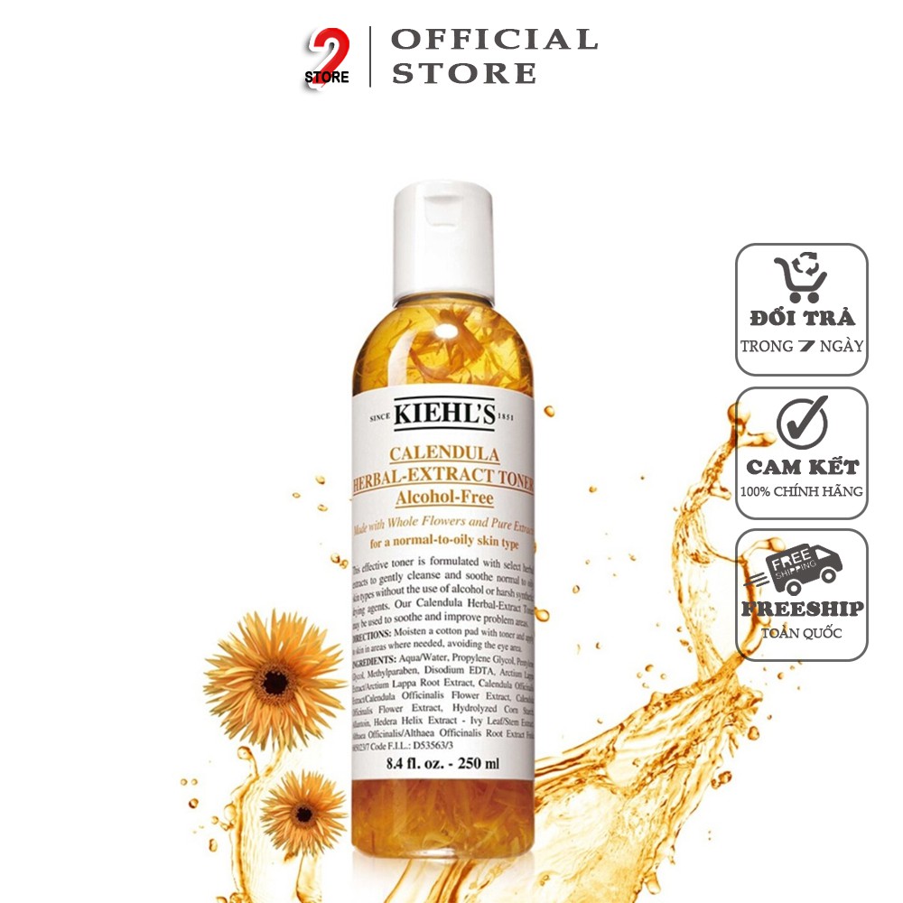 Toner hoa cúc Kiehl's Calendula Herbal Extract Alcohol-Free Toner