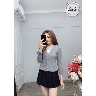 ÁO KHOÁC LEN VIỀN BÈO