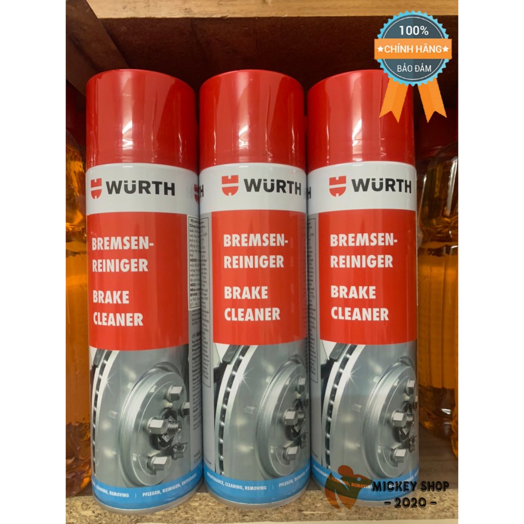 [ CAO CẤP ] Tẩy Rửa Dầu Mỡ Wurth Brake Cleaner 500ml W08901087