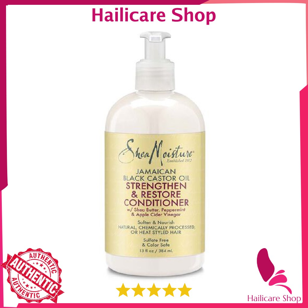 [Nhập Mỹ] Dầu Xả SheaMoisture Jamaican Black Castor Oil Rinse Out Conditioner