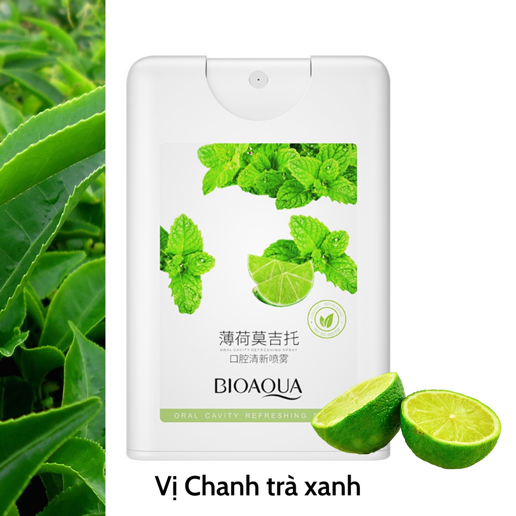 Xịt Thơm Miệng BIOAQUA Hoa Quả Thơm miệng sạch sẽ thơm tho Nội Địa Trung 20ml