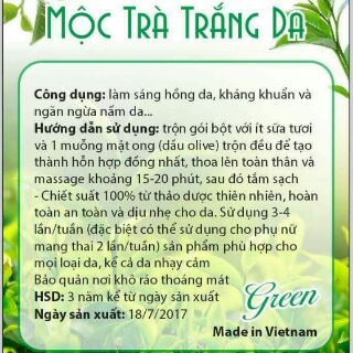 In tem nhãn  tắm trắng da body