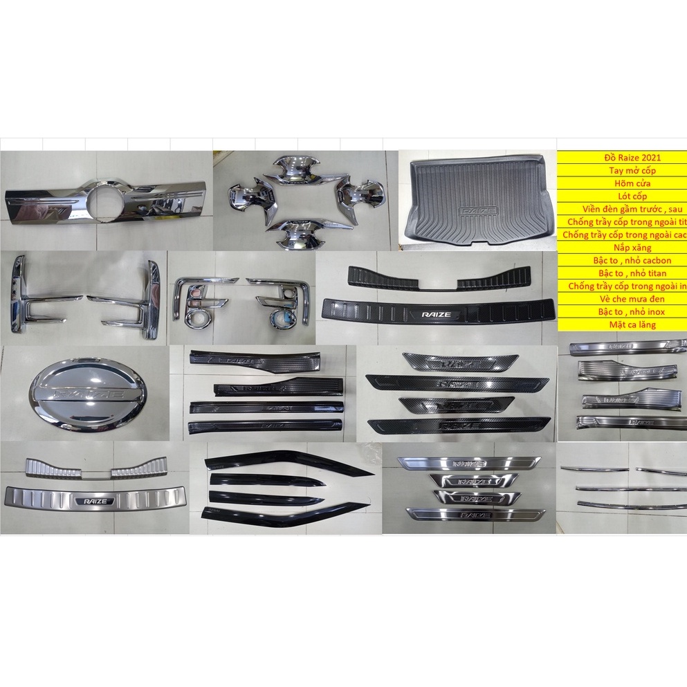 Đồ Chơi Ô tô Phụ Kiện xe Hơi TOYOTA RAIZE 2021