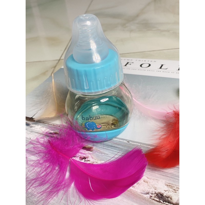 Bình sữa bình nước thân tròn BABUU BABY NHẬT BẢN 75ml