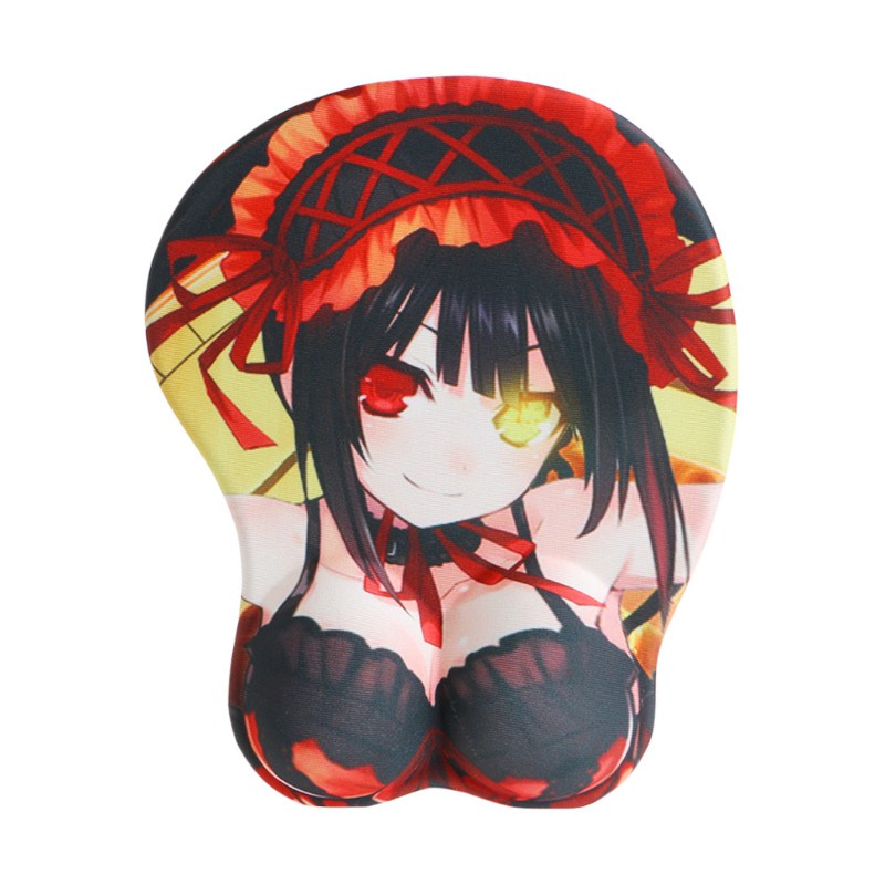 btsg Creative Cartoon Anime 3D Sexy Chest Silicone Mouse Pad Wrist Rest Support