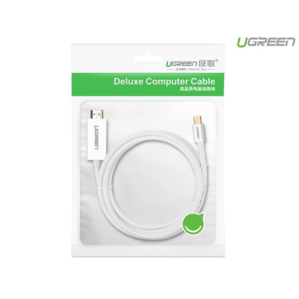 Cáp USB Type-C to HDMI hỗ trợ 4K 60HZ, 3D dài 1,5m Ugreen 30841 cao cấp - Hàng chính hãng BH 18 tháng