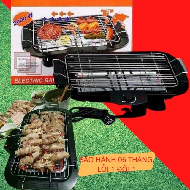 Bếp Nướng Điện Không Khói Vỉ Thép Không Gỉ
