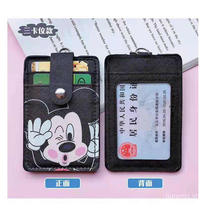 Túi Đựng Thẻ 3 Ngăn Hình Pikachu / Totoro Đáng Yêu Kèm Dây Đeo pikachu totoro 3 Card Slots Student Card Holder With Cute Lanyard