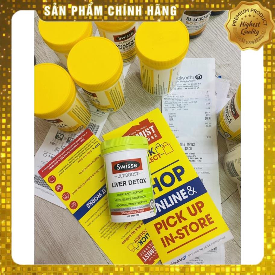 Viên Uống Liver Detox Swisse 120 viên