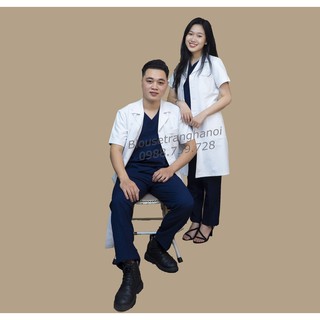 [Hàng đẹp] Áo blouse bác sĩ cộc tay đẹp hút hồn- Blouse trắng hà nội