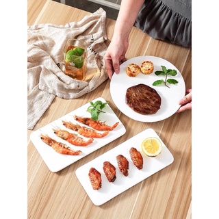Combo 2 Đĩa sứ trắng trang trí