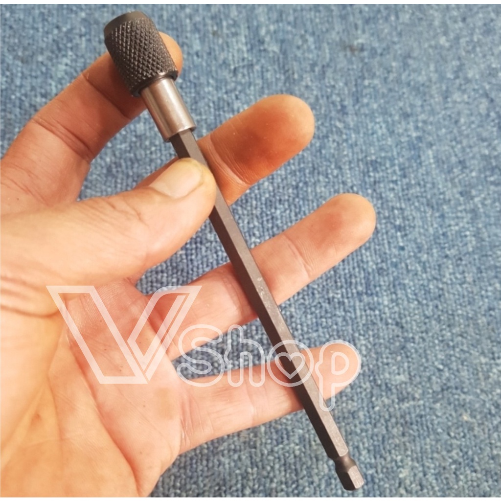 Que bắn vít, cán dài. Que nối 15cm, dùng cho máy bắnvít, máy khoan