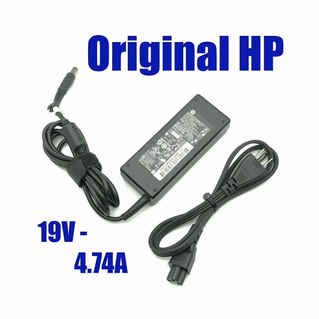 Sạc Laptop HP Compaq CQ40 CQ42 CQ43 CQ60 OUTPUT 19V - 4.74A (90W) Chân Kim To kích thước 7.4mm x 5.0mm - Hàng Nhập Khẩu