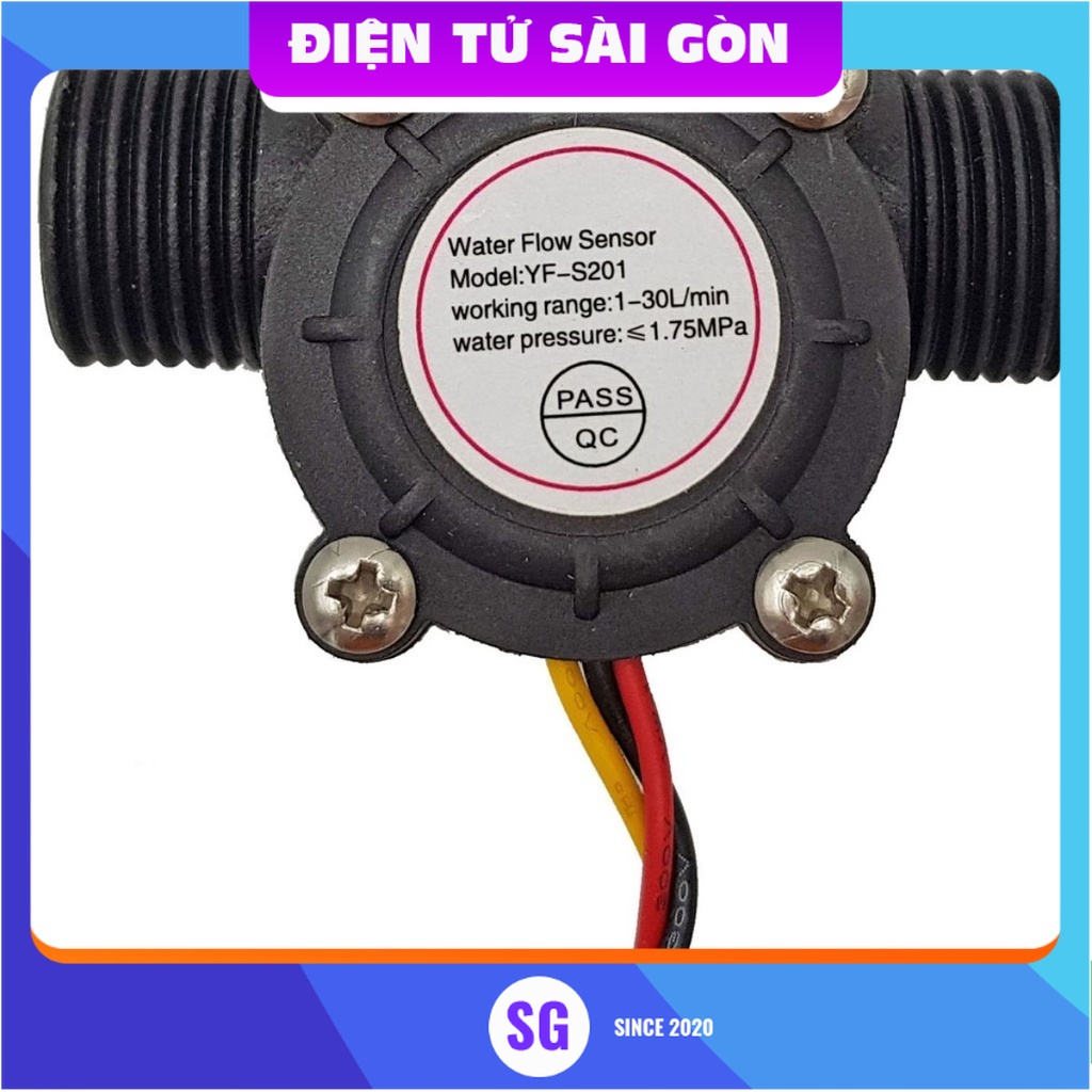 Cảm biến lưu lượng nước YF-S201 DN15