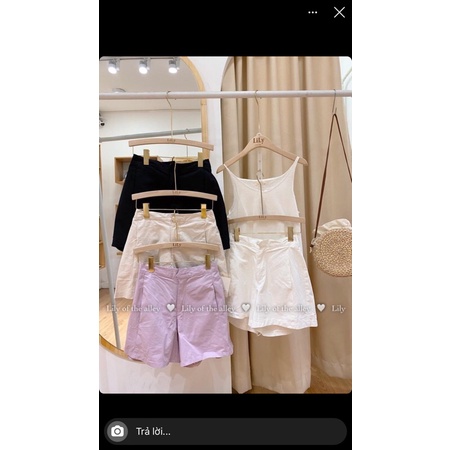 quần short kem sz S