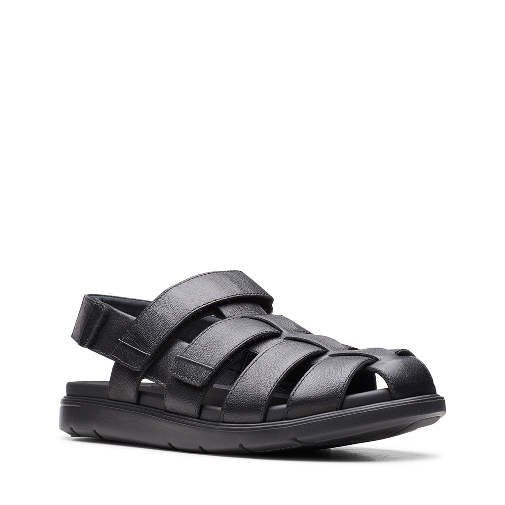 Dép xăng đan Da Nam CLARKS UnWilmore Ray màu Mahogany