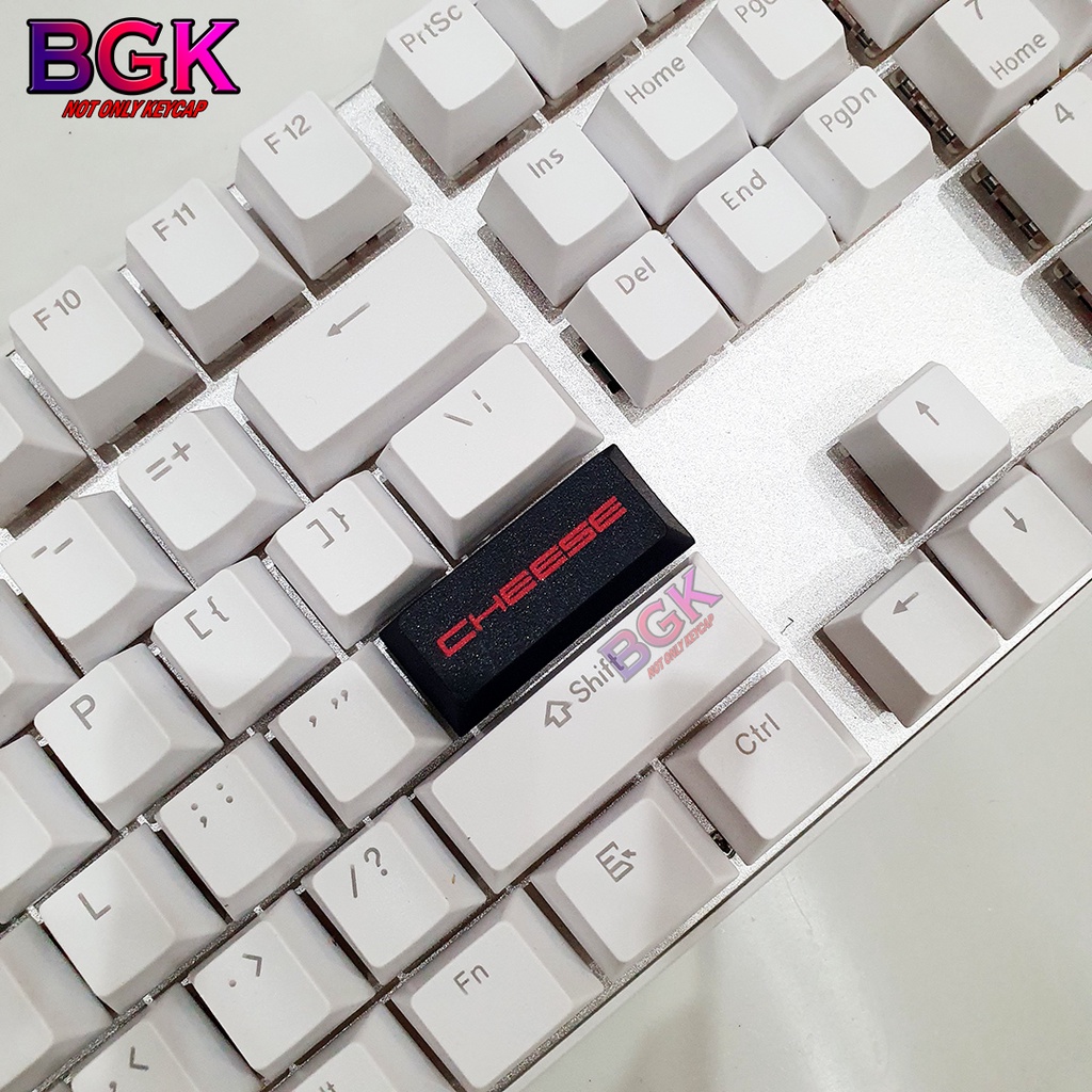 Keycap Lẻ Nút Phím Cơ Enter 2.25U Cheese Màu Đỏ Đen Cherry Profile PBT dye sub