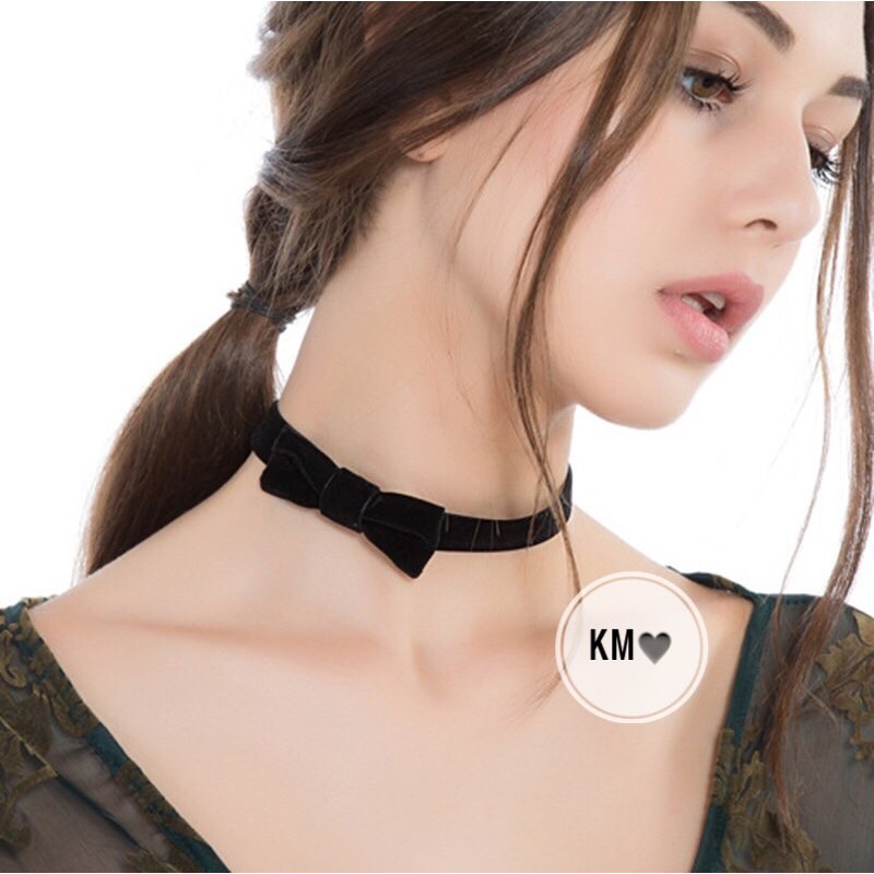 VÒNG CHOCKER NƠ NHUNG