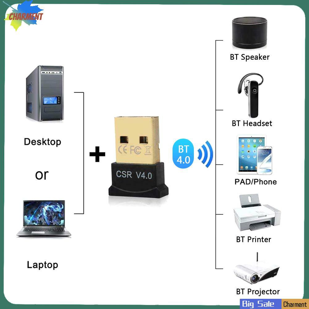 Usb Bluetooth 4.0 Dongle Csr 4.0 Cho Máy Tính