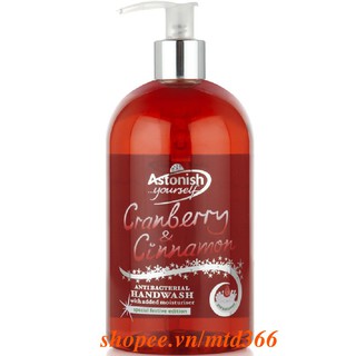 Gel Rửa Tay 500Ml Astonish C4650 Thảo Dược Việt Quất Và Quế Chính Hãng.