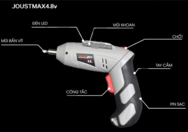 Bộ máy khoan đa năng cầm tay tiện dụng JoustMax