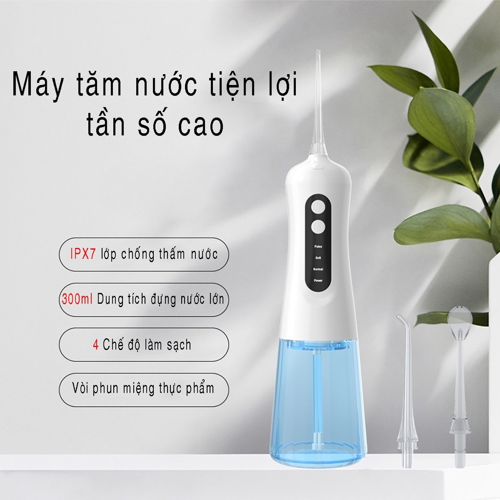 Máy Tăm Nước Cầm Tay Không Dây Chính Hãng Bảo Hành 12 Tháng TJ Youme Irrigator RLI501 - Bộ Tăm Nước Vệ Sinh Răng Miệng