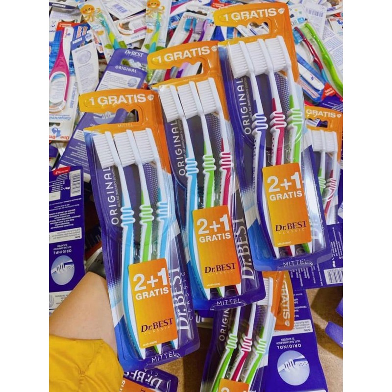 SET 3 bàn chải Dr best Đức