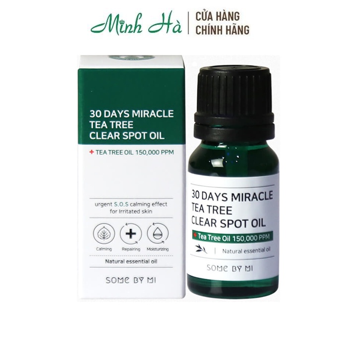 Tinh dầu tràm trà Some By Mi 30 Days Miracle Tea Tree Clear Spot oil 10 ml