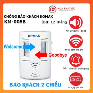 Chuông báo khách hai chiều Komax KM-008B