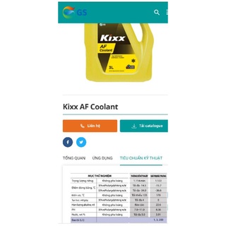 Nước làm mát Kixx AF Coolant 3L