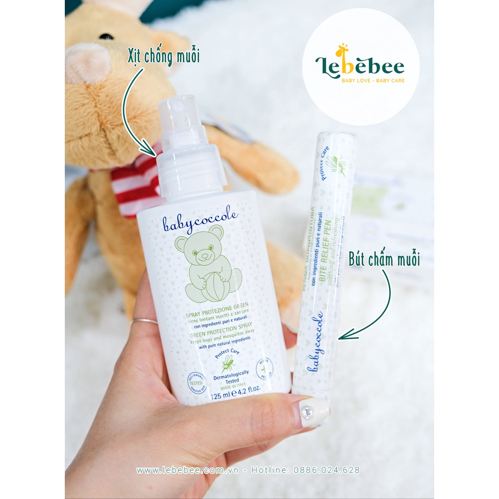 Bút Chấm vết Muỗi Đốt Babycoccole 0M+ Chiết xuất Hạnh Nhân và Dầu oliu 10ml