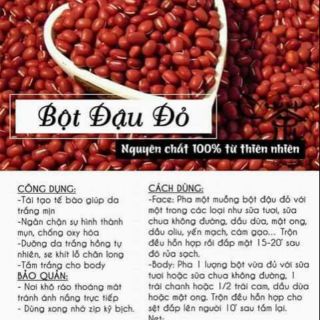 Bột đậu đỏ tắm trắng