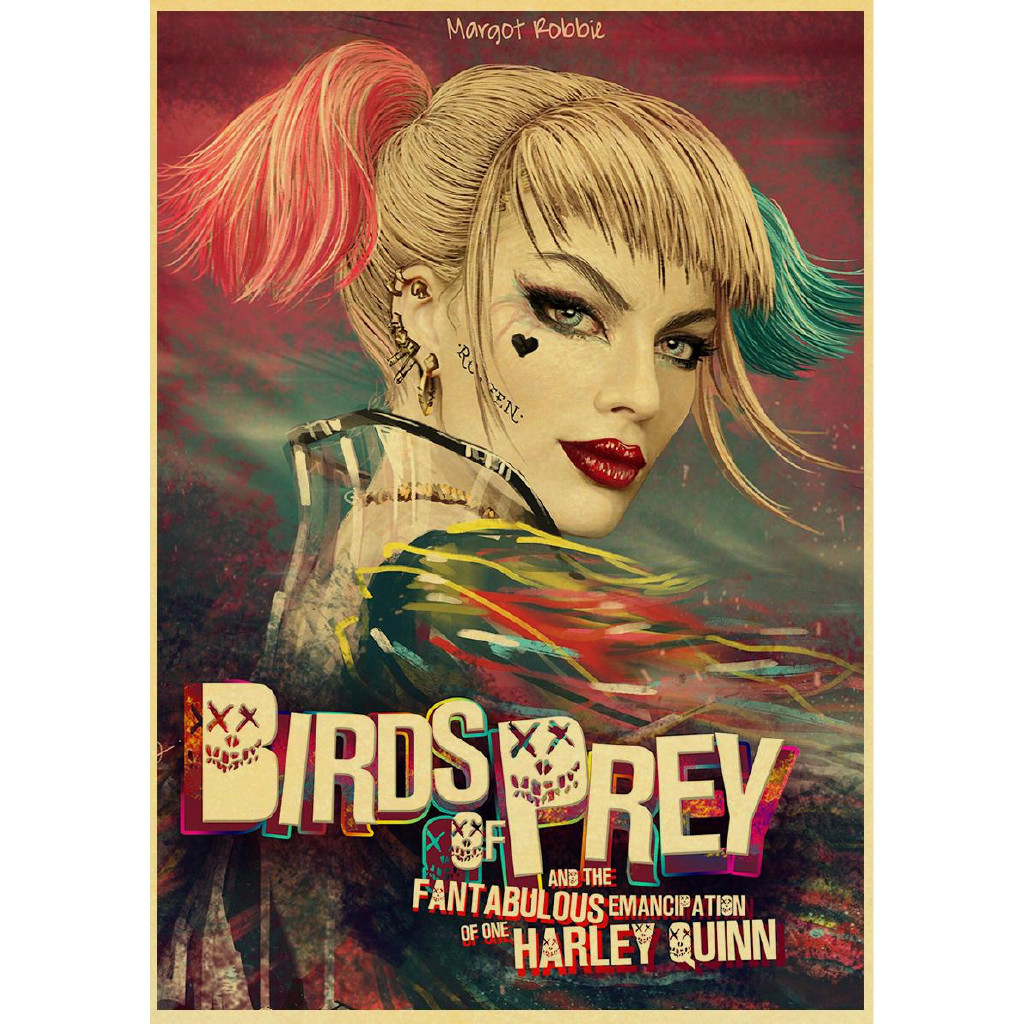 Poster Phim Harley Quinn Dán Tường Trang Trí