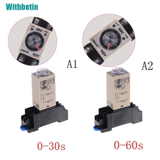 Rơ Le Hẹn Giờ 0-30s / 60s DPDT 220V H3Y-2 Chuyên Dụng