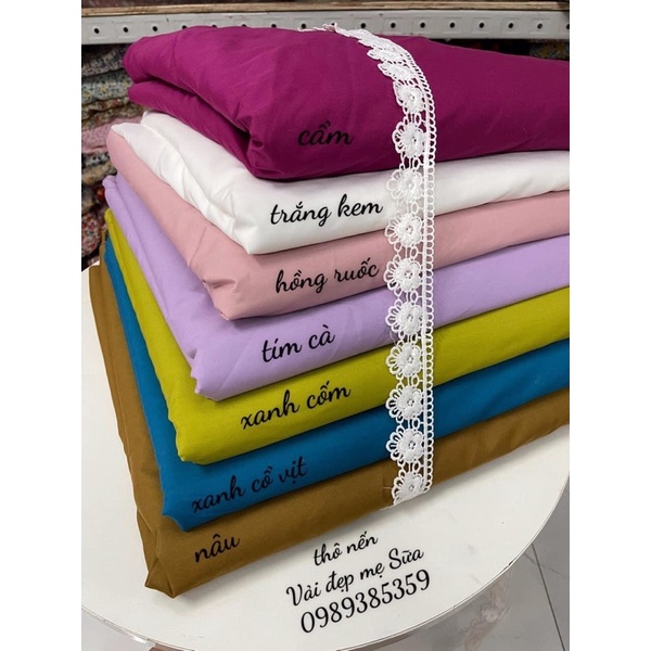Vải thô nến may váy áo, đồ bộ mềm đẹp