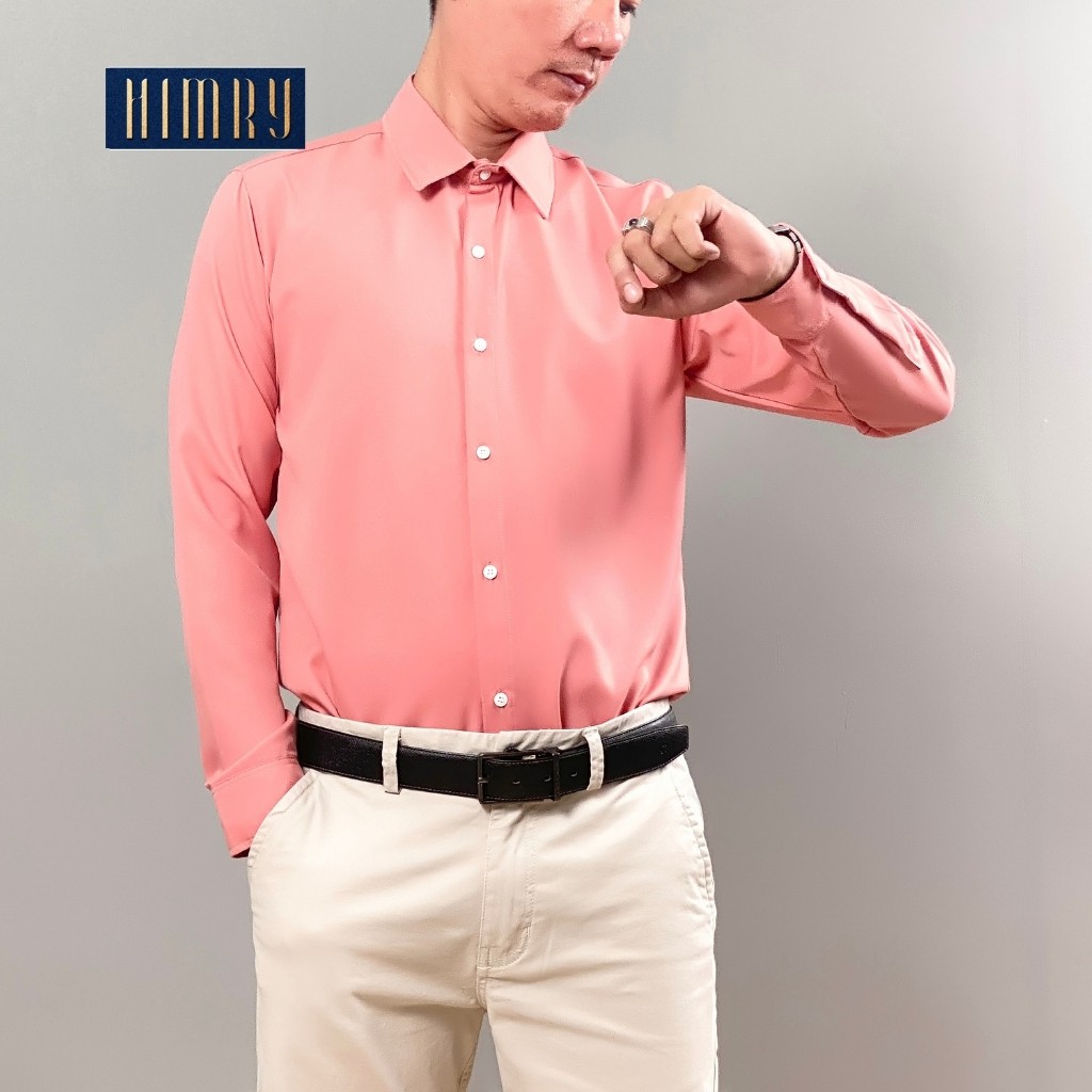Áo sơ mi nam dài tay , sơ mi nam công sở trắng lụa đẹp hàn quốc cao cấp HIMRY STORE | BigBuy360 - bigbuy360.vn
