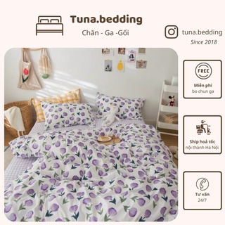 POLY HOA TULYP TÍM - Bộ vỏ chăn ga gối