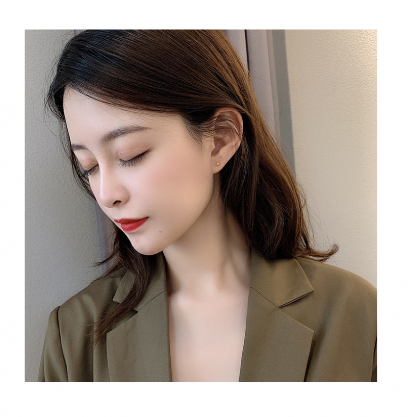 Bộ 3 Cặp Khuyên Tai Kim Bạc Thiết Kế Đơn Giản